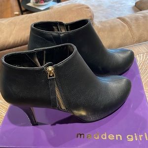 Black Madden Girl Heeled Booties